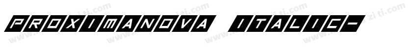 proximanova italic字体转换
